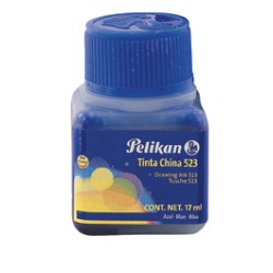 TINTA CHINA PELIKAN 523-09 17 ML. AZUL ULTRAMARINO