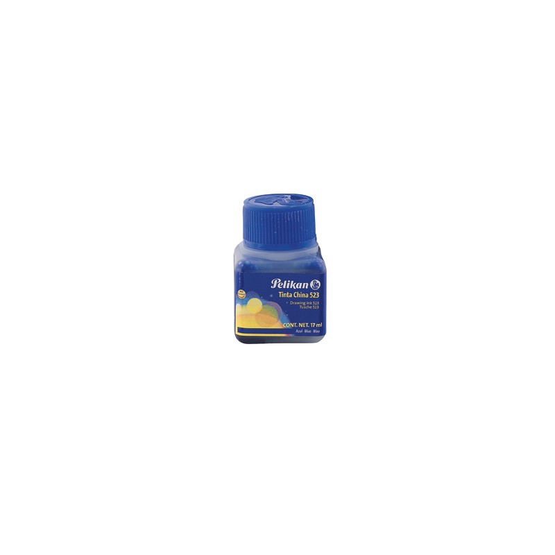 TINTA CHINA PELIKAN 523-09 17 ML. AZUL ULTRAMARINO