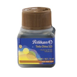 TINTA CHINA PELIKAN 523-15 17 ML. SEPIA