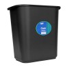 CESTO PARA BASURA SABLON 8015NE RECTANGULAR CON ASA NEGRO