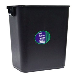 CESTO PARA BASURA SABLON 8025NE JUMBO CON ASA NEGRO