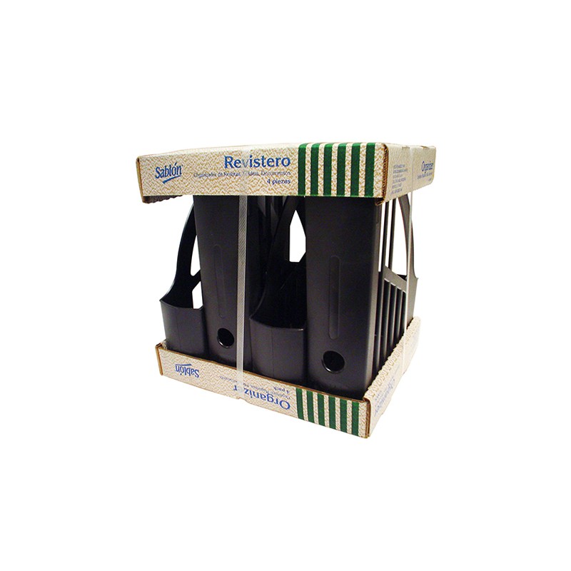 REVISTERO SABLON 4925NE NEGRO PAQUETE C/4