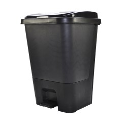 CESTO PARA BASURA SABLON 8535NE NEGRO CON PEDAL