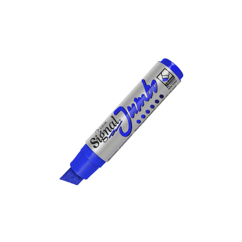 MARCADOR PERMANENTE AZOR SIGNAL JUMBO 4300AZ AZUL