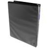 CARPETA DE ARGOLLAS CON VENTANA ARILLO ""O"" KINERA 9501NE CARTA NEGRA 0.5 PULGADAS