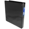 CARPETA DE ARGOLLAS CON VENTANA ARILLO ""O"" KINERA 9101NE CARTA NEGRA 1 PULGADA