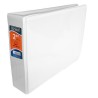 CARPETA DE ARGOLLAS CON VENTANA ARILLO ""O"" KINERA 9221 OFICIO BLANCA 2 PULGADAS