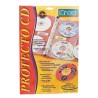 PROTECTOR DE CD O DVD KINERA 374 (MICA PARA 4 DISCOS) PAQUETE CON 10