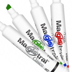 MARCADOR PARA PIZARRON BLANCO MAGISTRAL CLASICO 83404 VERDE