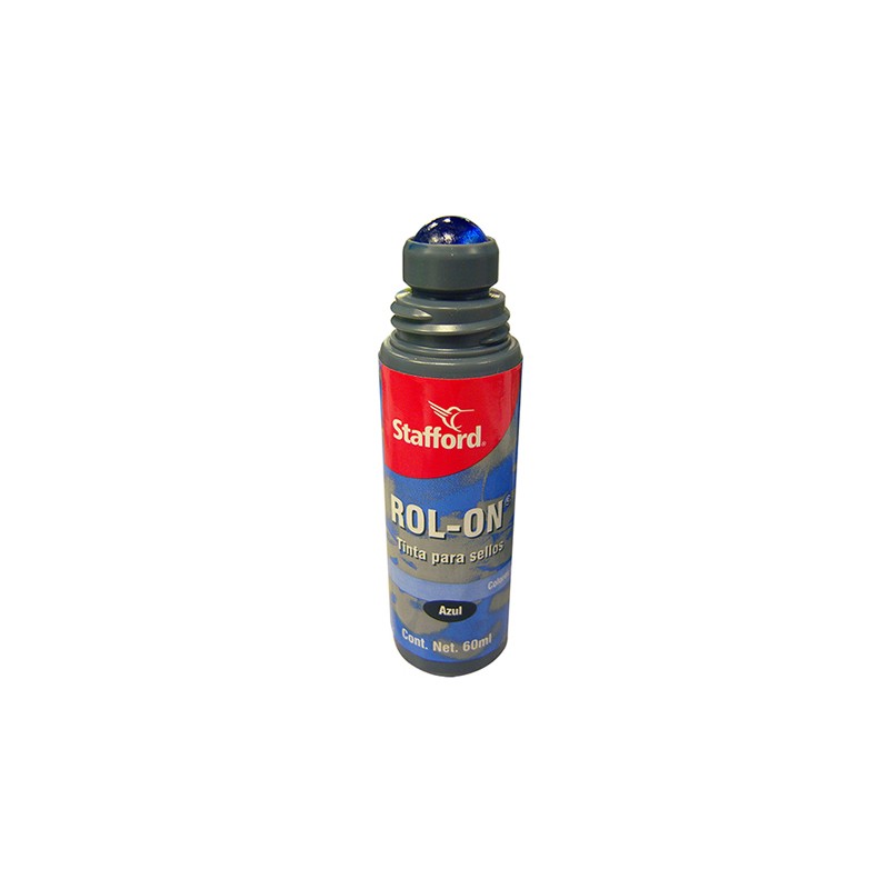 TINTA PARA SELLOS CON CANICA ENTINTA PARA SELLOSMATIC STAFFORD AZUL 60 ML.
