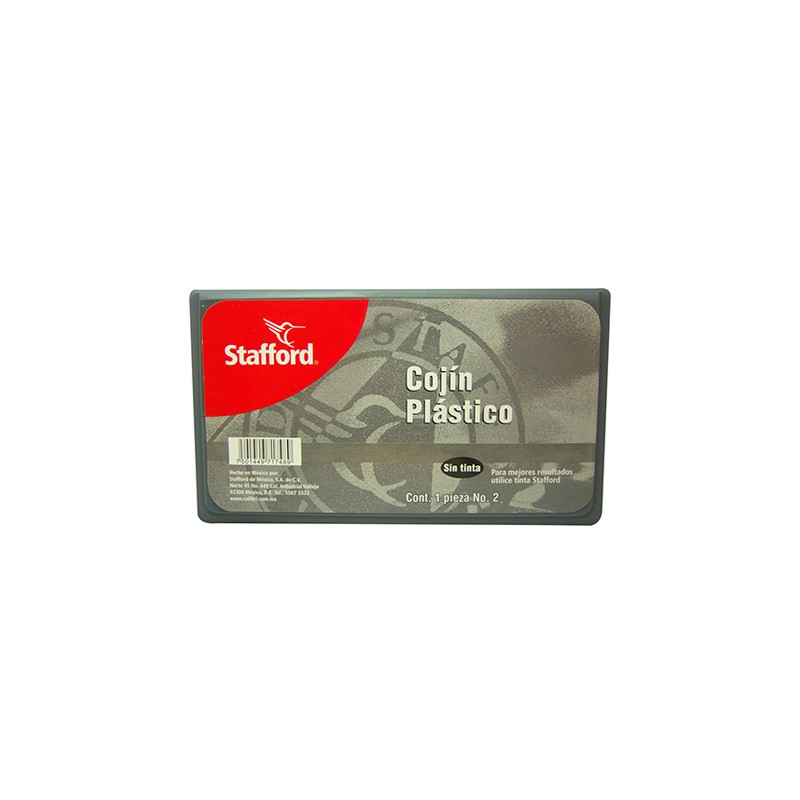 COJIN CAJA PLASTICO STAFFORD # 2 SECO MOD C0J0012