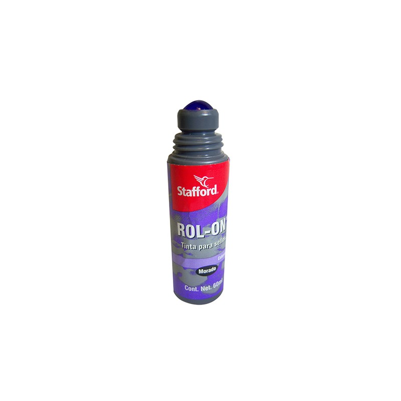TINTA PARA SELLOS CON CANICA ENTINTA PARA SELLOSMATIC STAFFORD MORADO 60 ML.