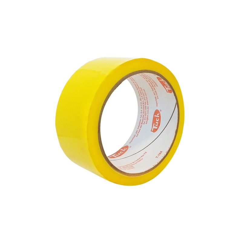 CINTA PARA EMPAQUE COLOR AMARILLA TUK 184AM 48X50