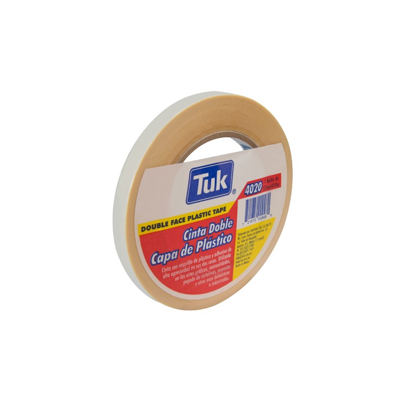 CINTA DOBLE CAPA TUK 4020 12X50 RESPALDO DE POLIESTER