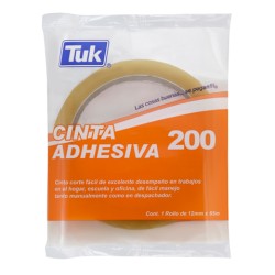 CINTA TRANSPARENTE TUK 200 CORTE FACIL 12X65