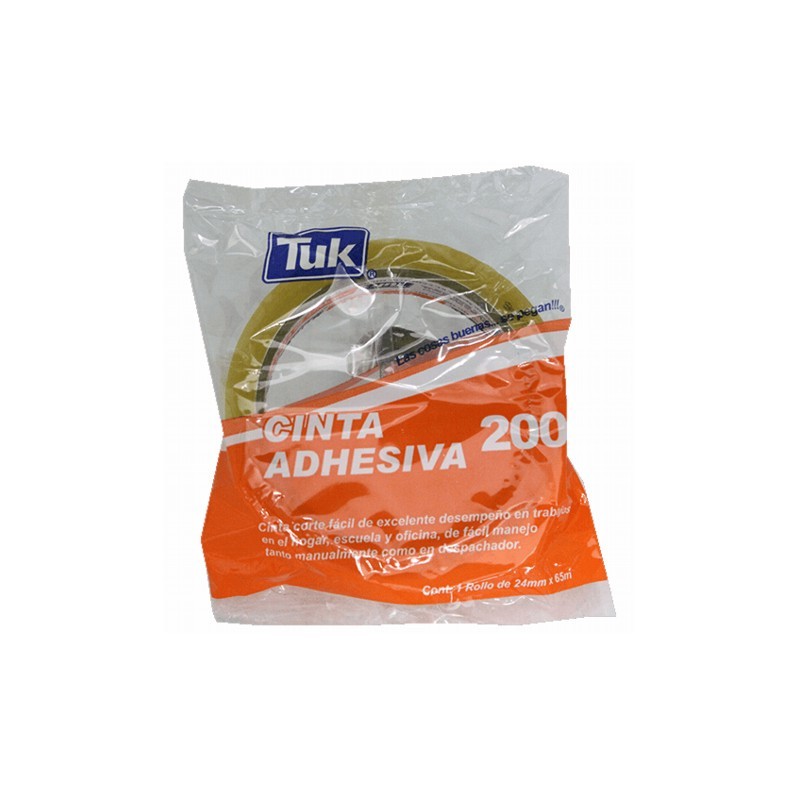 CINTA TRANSPARENTE TUK 200 CORTE FACIL 24X65