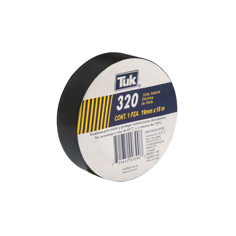 CINTA AISLANTE TUK 320NE 19X18M NEGRA