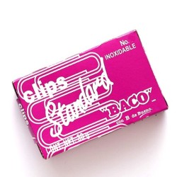 CLIP BACO REDONDO STANDARD # 2 CAJA CON 100