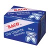 CLIP BACO GIGANTE NIQUELADO # 1 CAJA CON 12