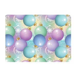 PAPEL NAVID COUCHE DIPAK 57X87 ESFERAS COLORES PASTEL PAQUETE CON 25