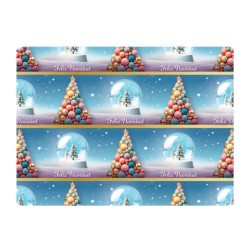 PAPEL NAVID COUCHE DIPAK 57X87 ESFERAS FELIZ NAVIDAD PAQUETE CON 25