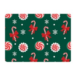 PAPEL NAVID COUCHE DIPAK 57X87 BASTON NAVIDENO PAQUETE CON 25