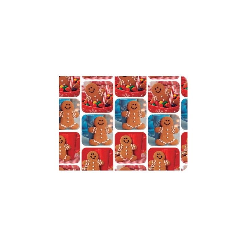 PAPEL NAVID COUCHE DIPAK 57X87 GALLETAS Y CARAMELOS  PAQUETE CON 25