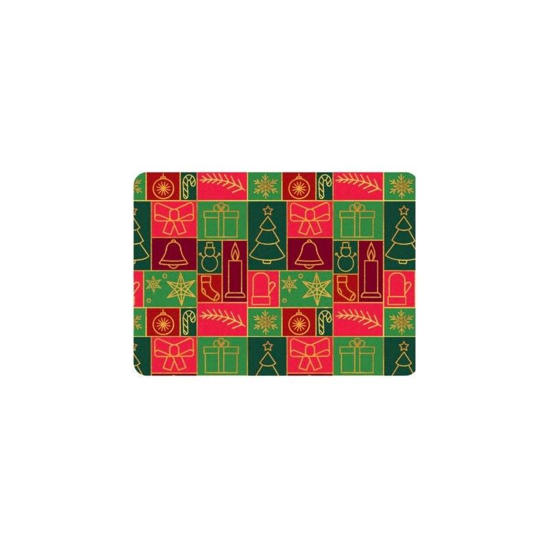 PAPEL NAVID COUCHE DIPAK 57X87 ADORNOS SILUETAS PAQUETE CON 25