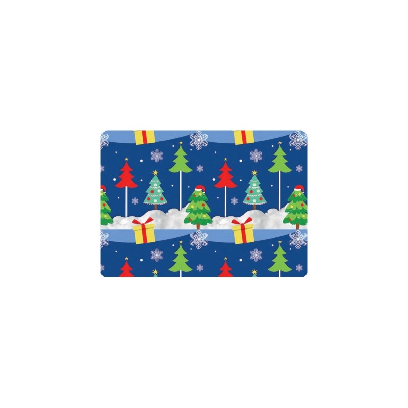 PAPEL NAVID COUCHE DIPAK 57X87 PINOS Y REGALOS DE NIEVE PAQUETE CON 25