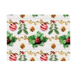 PAPEL NAVID COUCHE DIPAK 57X87 ADORNOS NAVIDENOS PAQUETE CON 25