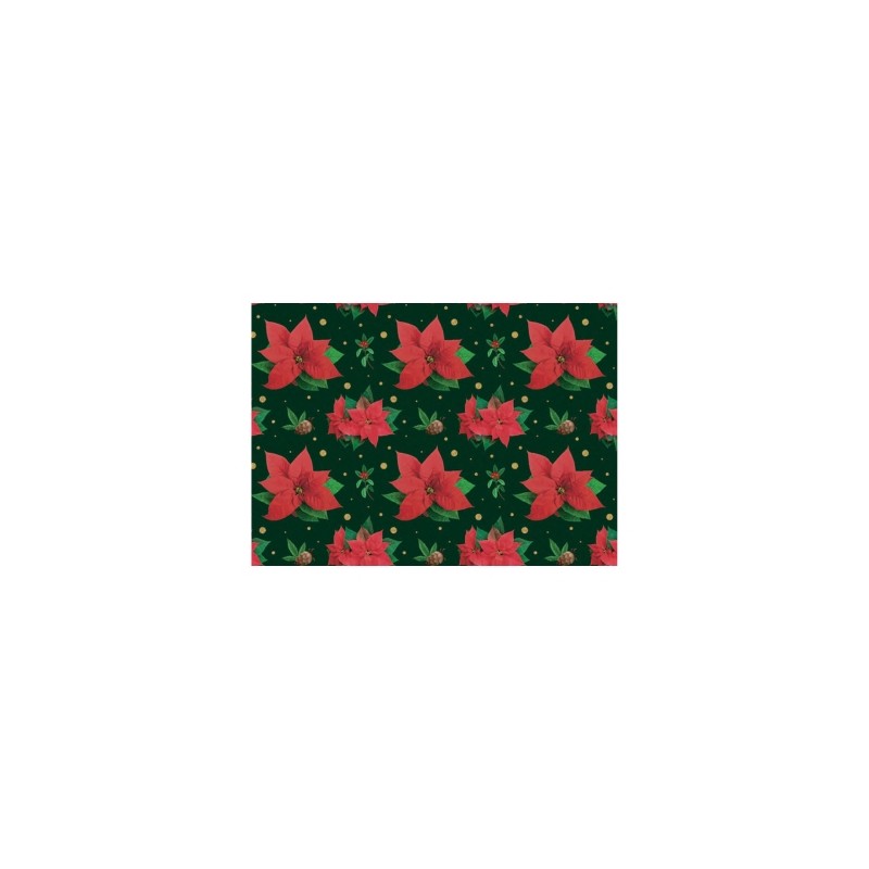 PAPEL NAVID COUCHE DIPAK 57X87 NOCHEBUENAS TRADICIONALES PAQUETE CON 25