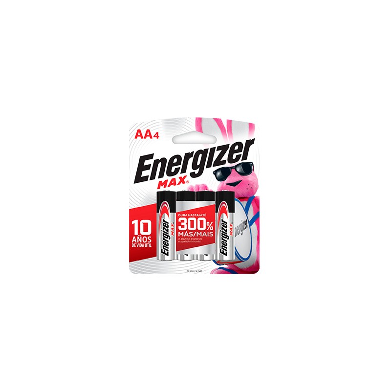 BATERIA ALCALINA ENERGIZER E91GB4 MODELO AA BLISTER CON 4