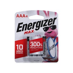 BATERIA ALCALINA ENERGIZER E92GB4 MODELO AAA BLISTER CON 4