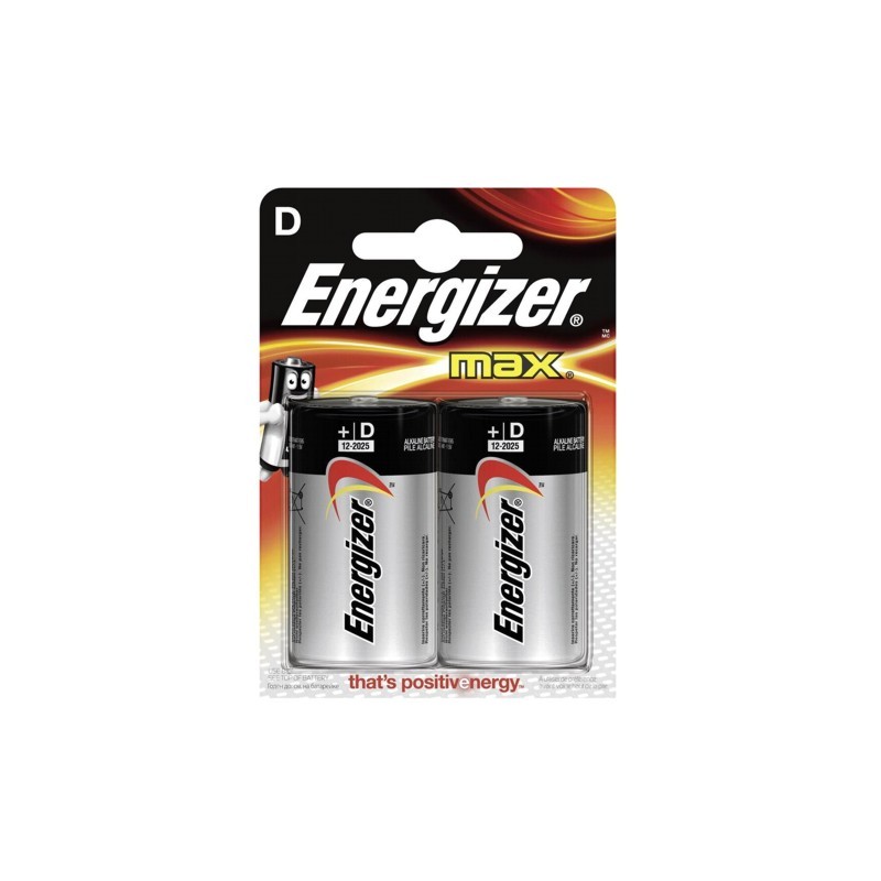 BATERIA ALCALINA ENERGIZER E95GB2 MODELO D BLISTER CON 2