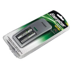 CARGADOR PARA BATERIAS ENERGIZER MINI AA/AAA (INCLUYE 2 BATERIAS AA)