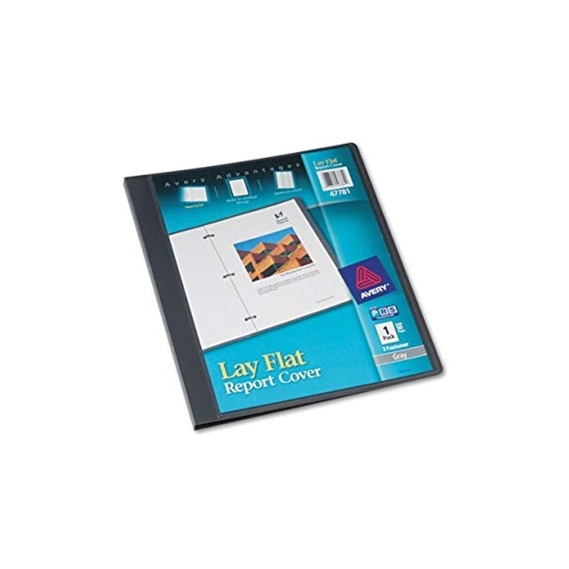 FOLDER PARA REPORTE AVERY 47781 CON 3 ARILLOS DE PLASTICO COLOR GRIS