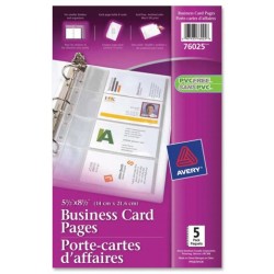 PROTECTOR ESQUELA PARA TARJETAS DE  PRESENTACION AVERY 76025  PAQUETE CON 40