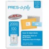 ETIQUETA LASER PRESSAPPLY AVERY 30601 2.5X10.2 CMS. PAQUETE CON 2,000
