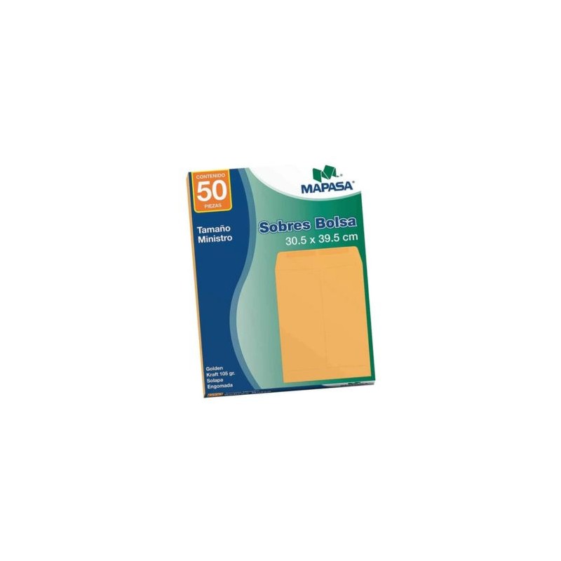 SOBRE BOLSA ANTE MAPASA IA0184 8211 80 KGS. 30X39 CMS. PAQUETE CON 50