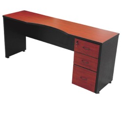 MESA TIPO CREDENZA 2 CAJONES LAPICEROS Y CAJON 1 ARCHIVERO 2L1A 180X50X75 CMS.
