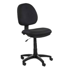 SILLA SECRETARIAL ESCO A-118 RESPALDO ALTO COLOR NEGRA