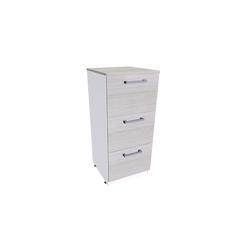 ARCHIVERO VERTICAL OFIPLAN COLOR GRIS ANTRACITA 3 GAVETAS