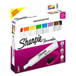 MARCADOR LAVABLE PAPERMATE ACUACOLOR  ESTUCHE CON 8