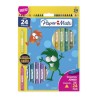 CRAYONES PAPERMATE TRIANGULAR EXTRAGRUESO CAJA CON 24