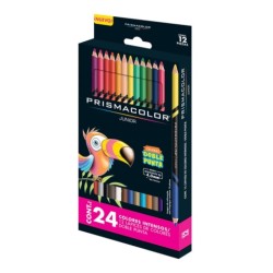 COLORES PRISMACOLOR JUNIOR DOBLE PUNTA 12X24 CAJA CON 12