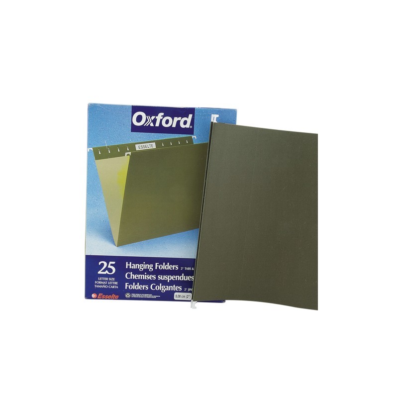 FOLDER COLGANTE PENDAFLEX 91525X CARTA VERDE TRADICIONAL PAQUETE CON 25