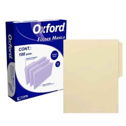 FOLDER OXFORD PENDAFLEX M757 CARTA CREMA CAJA CON 100