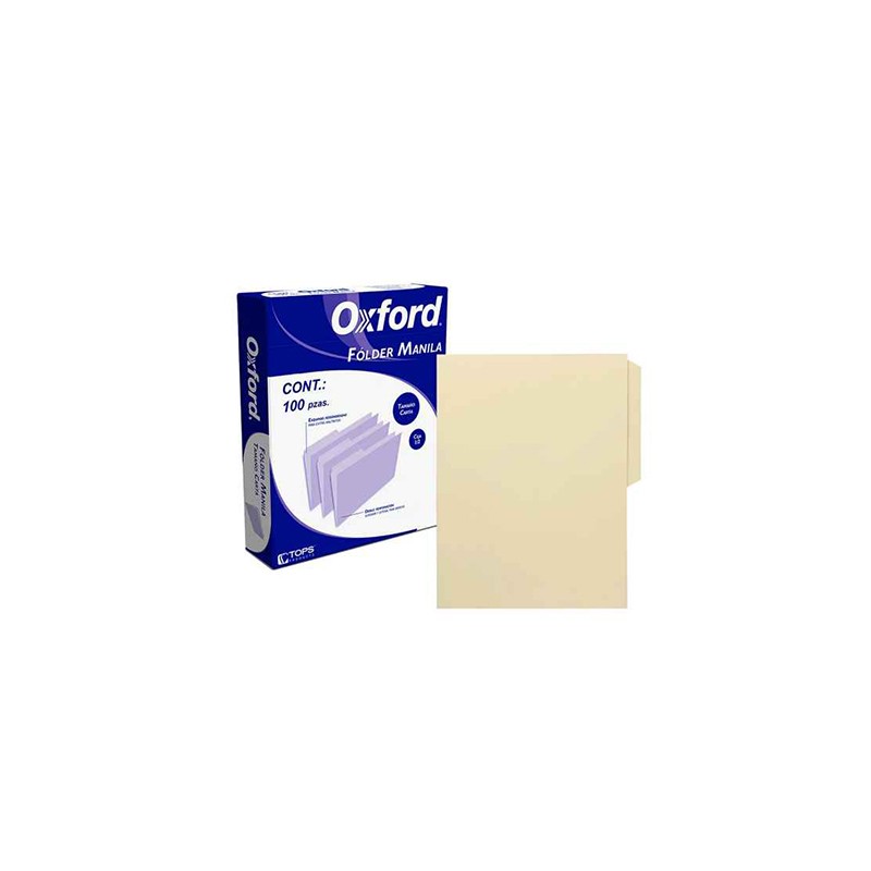 FOLDER OXFORD PENDAFLEX M757 CARTA CREMA CAJA CON 100