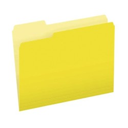 FOLDER PENDAFLEX CARTA 152 1/3 YEL AMARILLO C/100