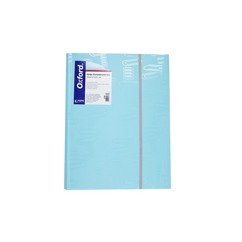 FOLDER PORTADOCUMENTOS ICLIP CARTA F748 AQUA